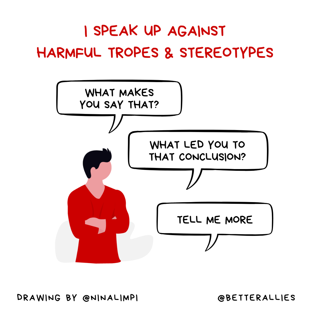 Speak Up Against Harmful Tropes, and Other Actions for Allies