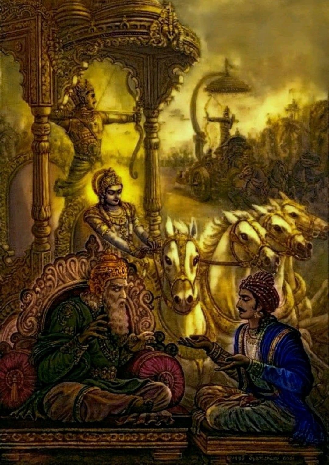 Why Arjuna is known as Gudakesha Karan Madhvi Medium