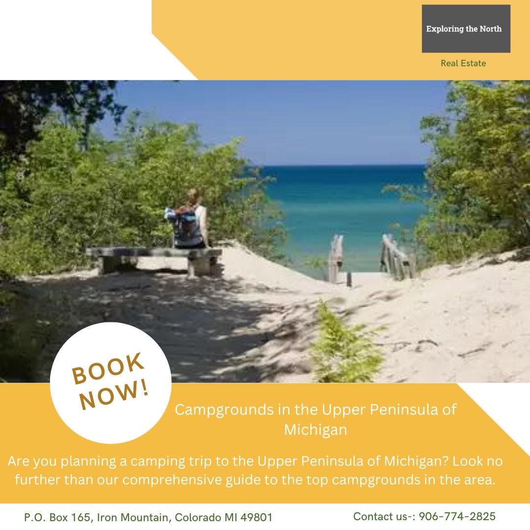 Campgrounds in the Upper Peninsula of Michigan Exploring the North