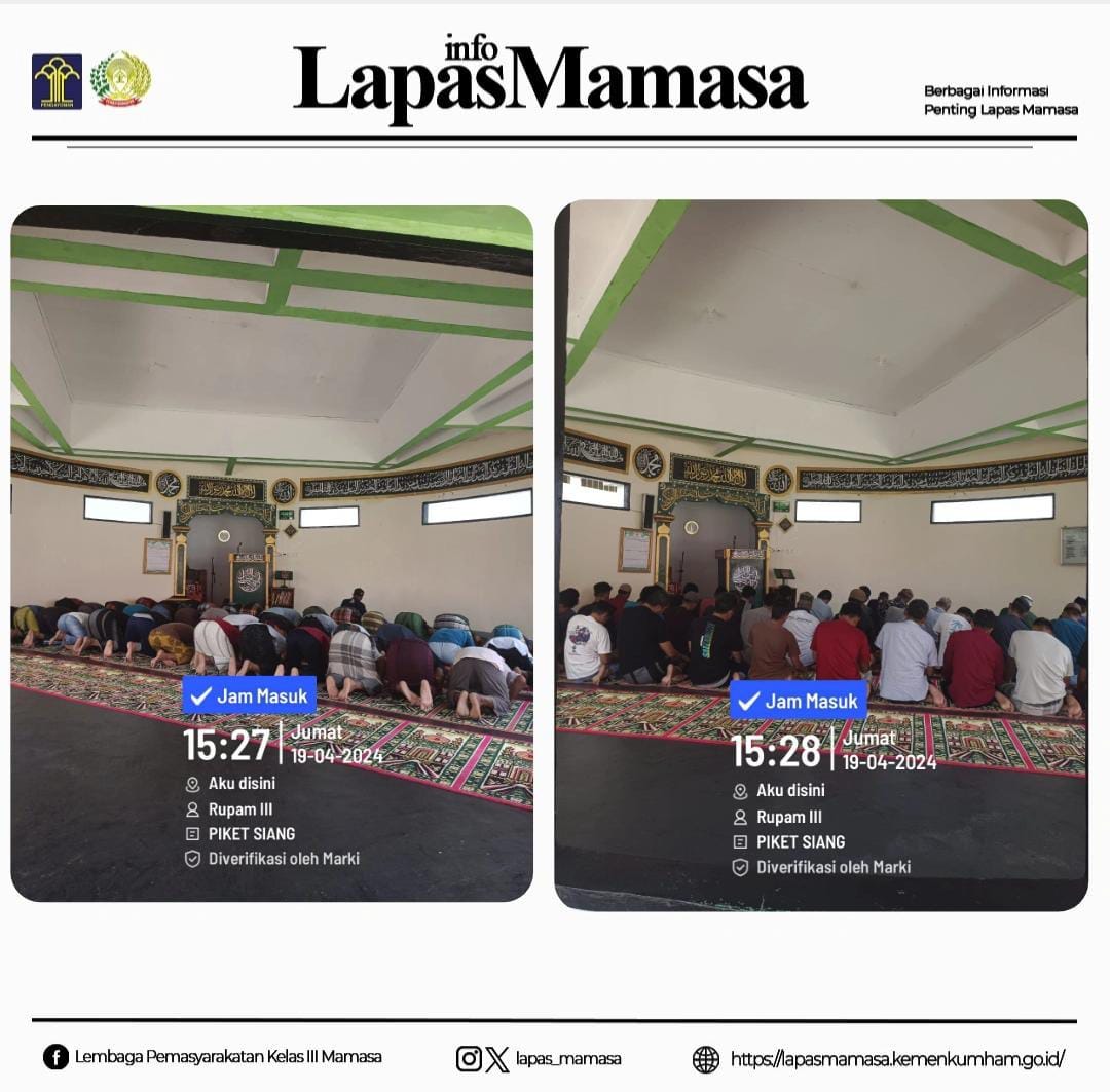 Pengawasan Pelaksanaan Kegiatan Jumat WBP Di Lapas Kelas III Mamasa ...