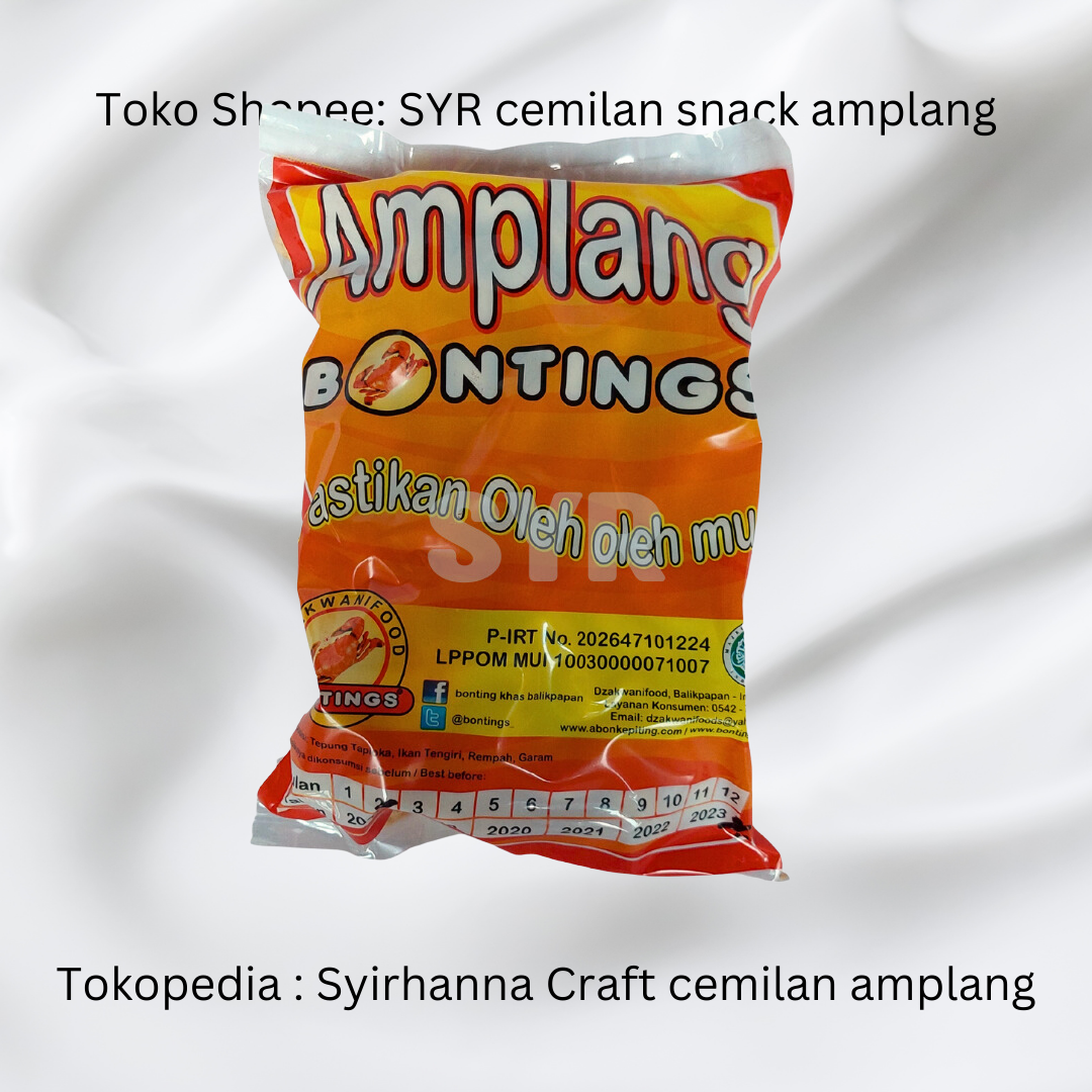 400 GRAM AMPLANG CEMILAN KHAS KALIMANTAN RASA ORIGINAL IKAN TENGIRI,