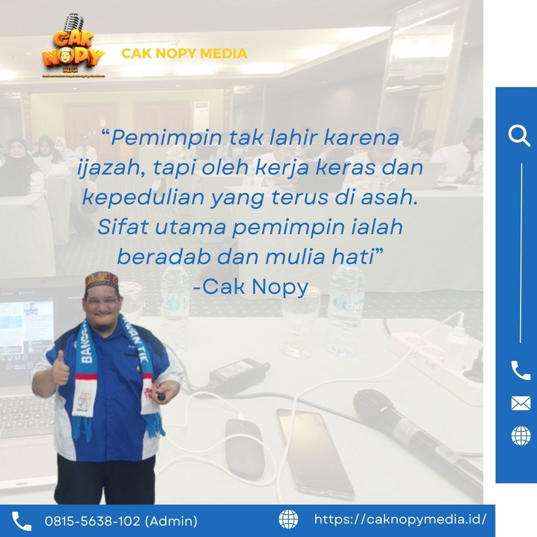 #Leadership #PemimpinBeradab #KepemimpinanSejati #InspiringLeaders #Training #TrainingSurabayaOnline #CakNopy #WorkHard #Empathy #LeadershipDevelopment #TrainingCommunicationSkill #WorkshopSurabaya2024