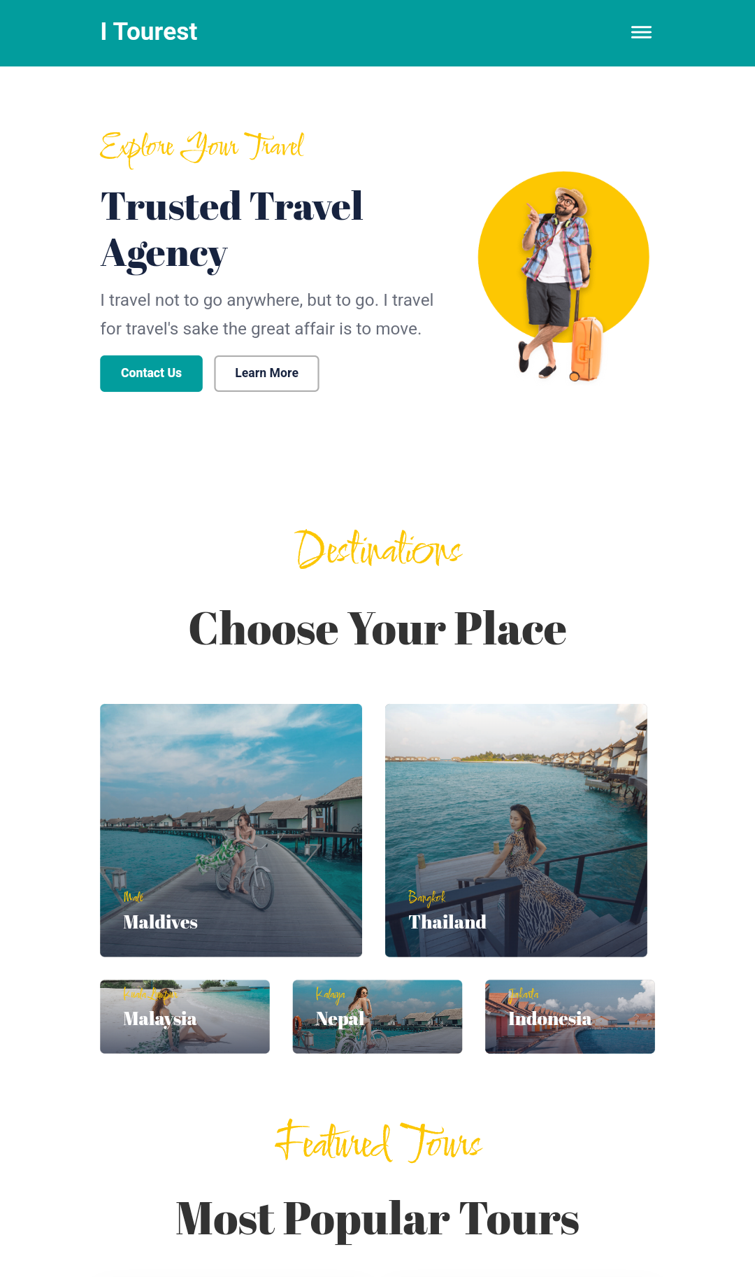 Tourist And Travel Website Sell For Only 5K(WordPress) and Html ,Css ...