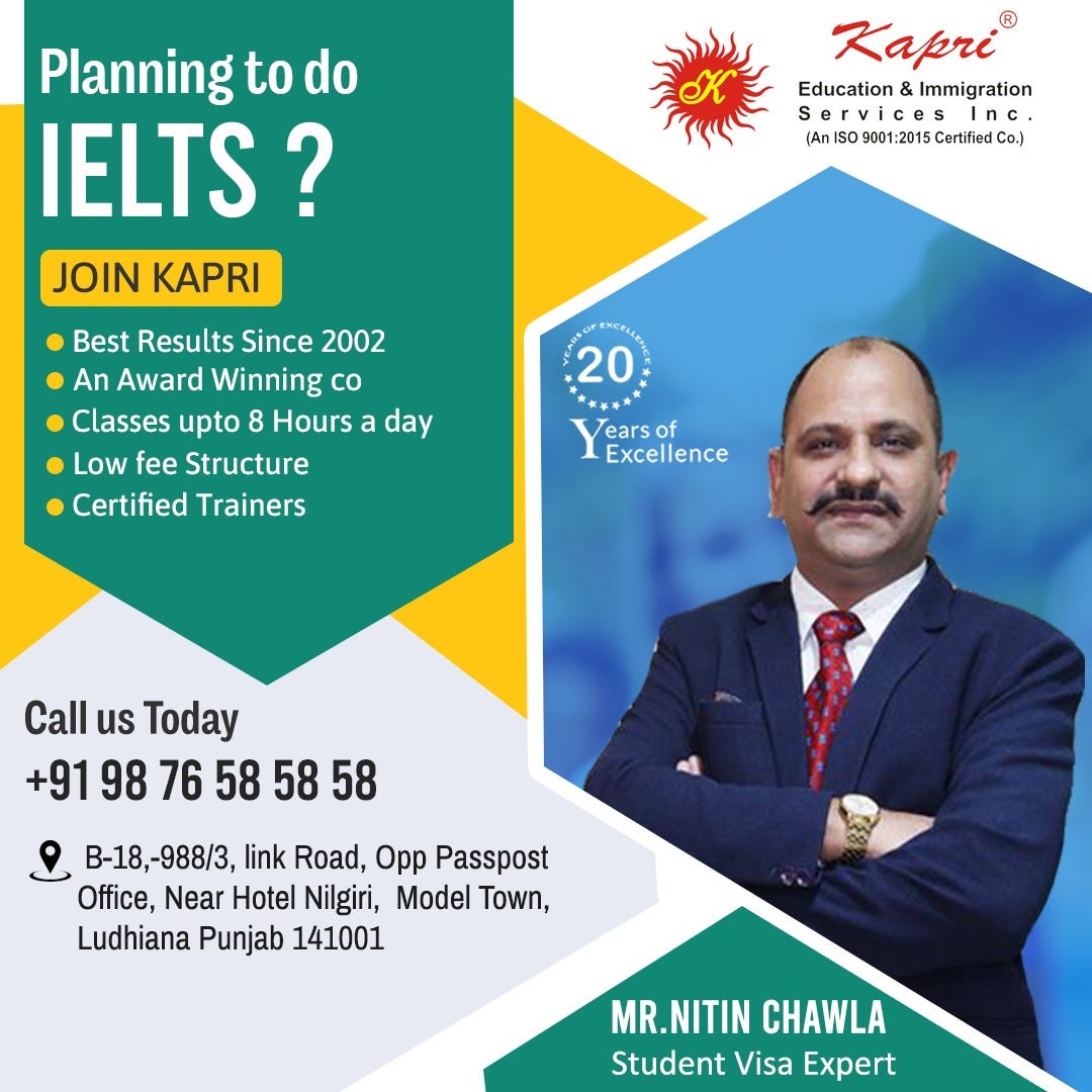 Top IELTS Coaching in Ludhiana, Punjab | Kapri India - Kapriindia - Medium