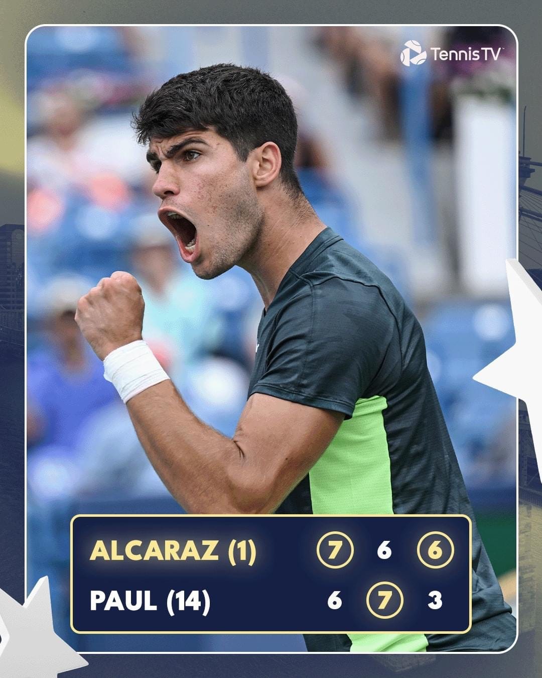 Alcaraz Triumphs in Thrilling Match Against Paul at Western and Southern Open by sportsinsiderph Aug, 2023 Medium
