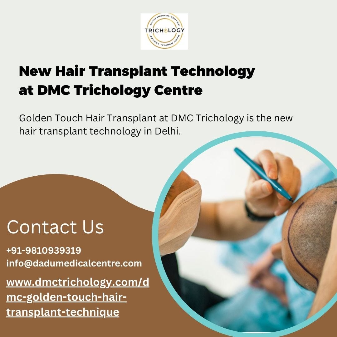 New Hair Transplant Technology at DMC Trichology Centre DMC