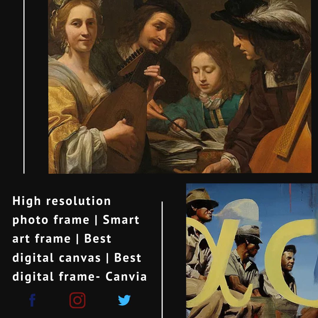 High resolution photo frame Smart art frame Best digital canvas
