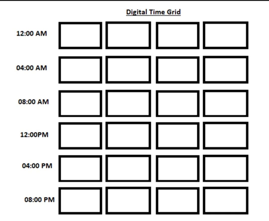 Digital Time Grid The Motivation Behind Creating My By Muhammad 