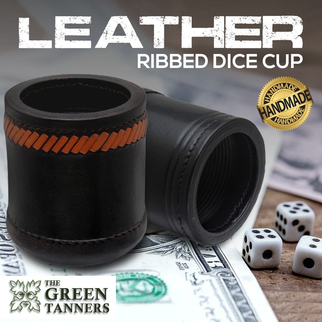 Elevate Your Gaming Experience with Leather Dice Cups by The Green