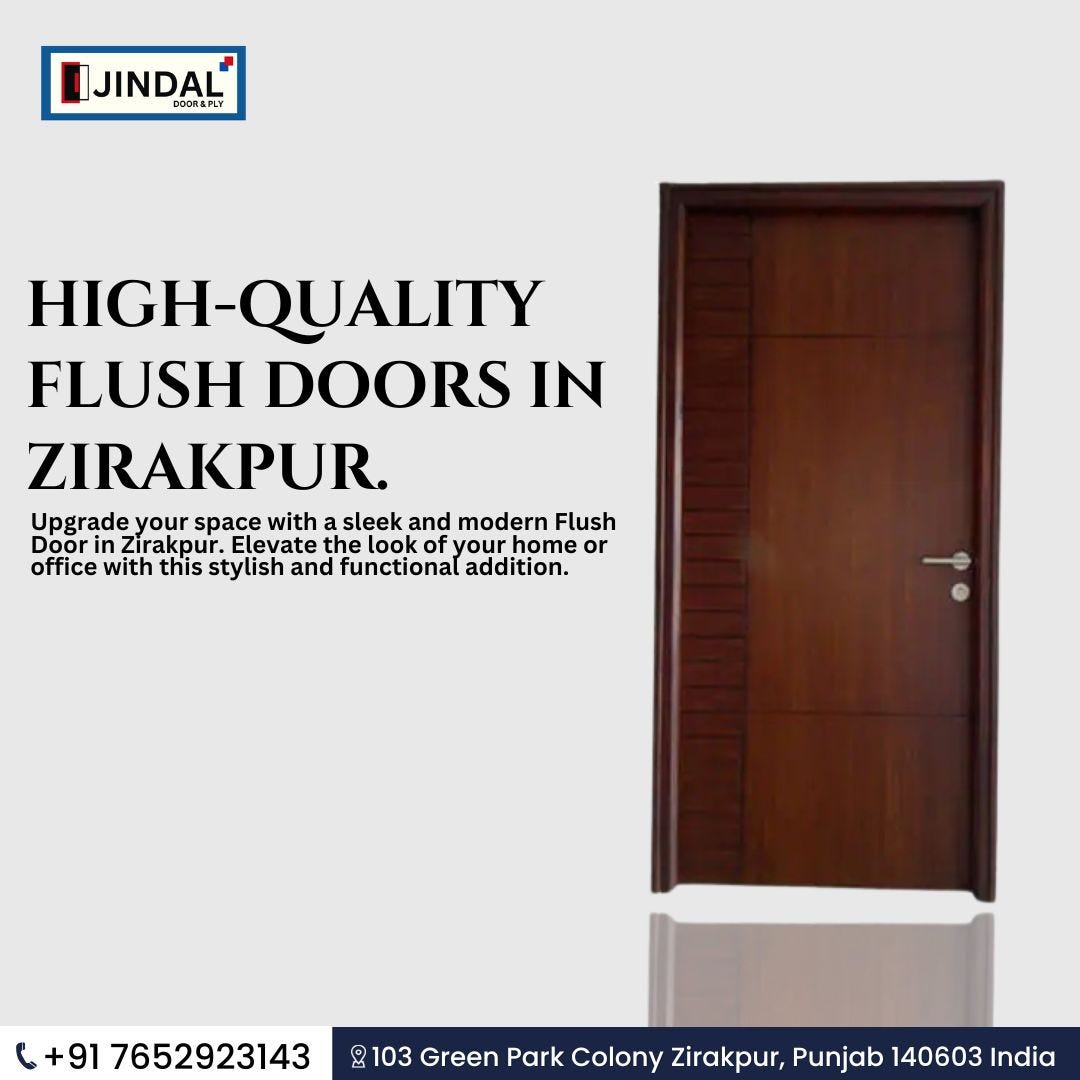 HighQuality Flush Doors in Zirakpur — Jindal Door And Ply Jindal