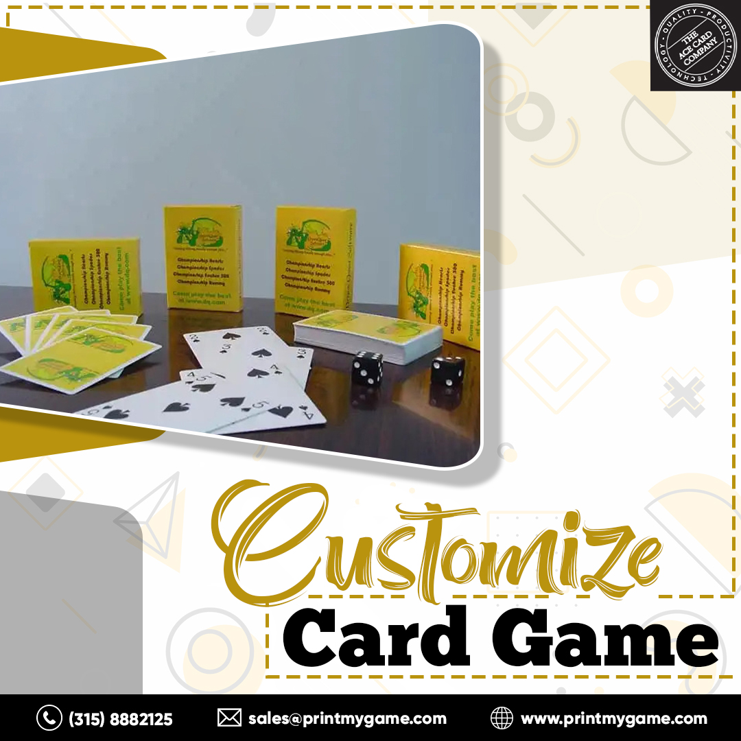 Customize Card Game Print My Game (THE ACE CARD COMPANY) Medium