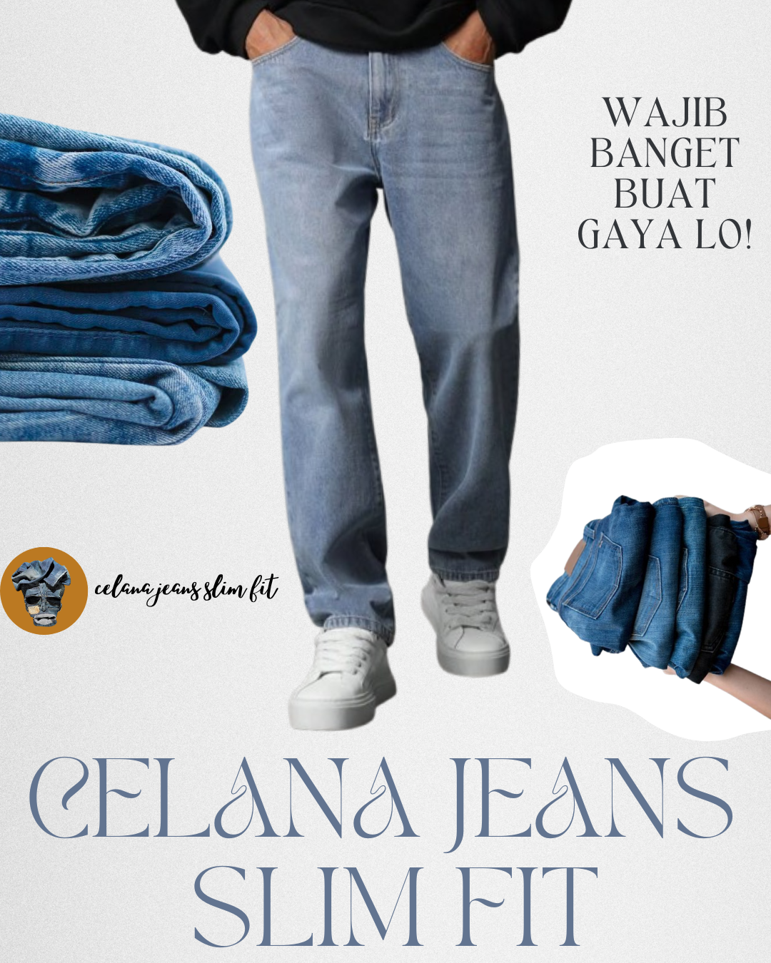 Upgrade Gaya Harianmu dengan Celana Jeans Slim Fit Pria Harga Terbaik 2025