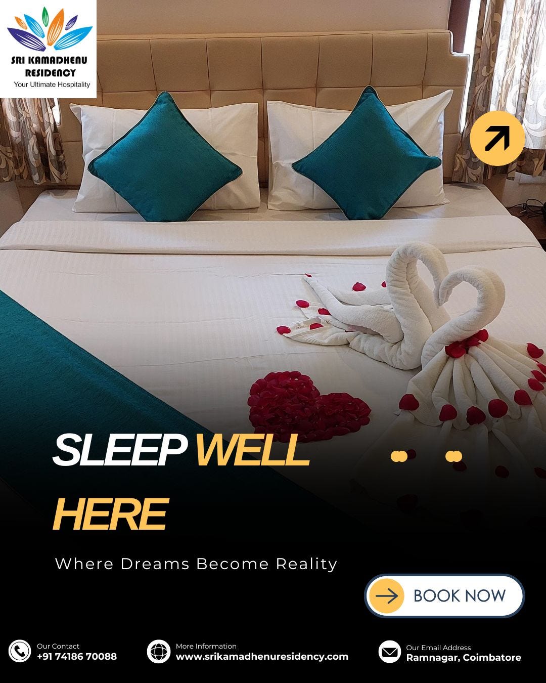 Sleep Well Here — Comfort Meets Hospitality in Coimbatore