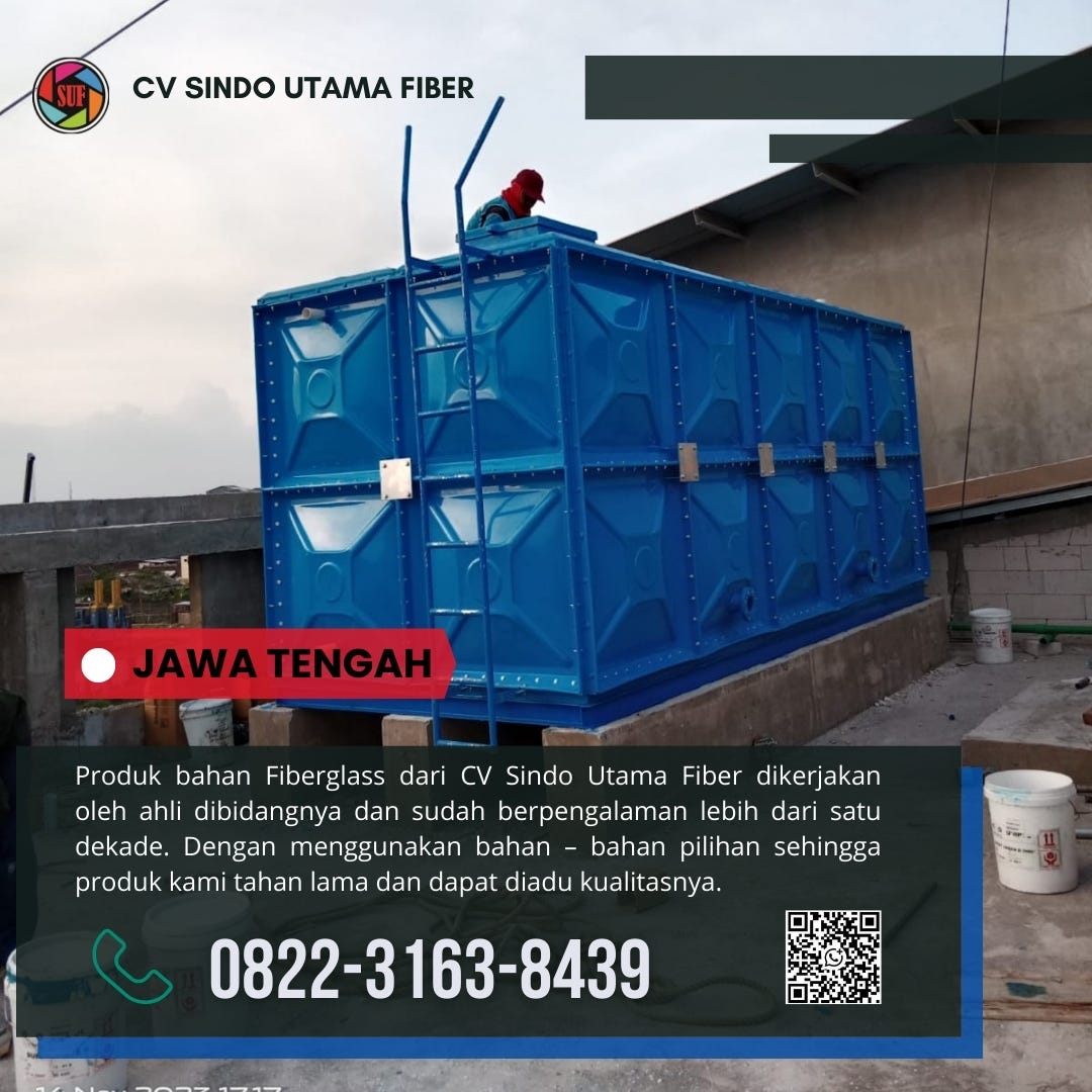 Wa: 0822–3163–8439, Tangki Fiberglass Mulai Dari 500 L Hingga Custom Di Rembang