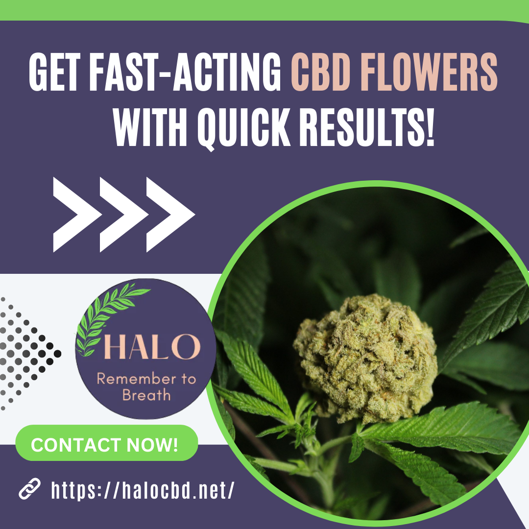 Get Organic CBD Flowers to Reduce Stress! Halo CBD Medium