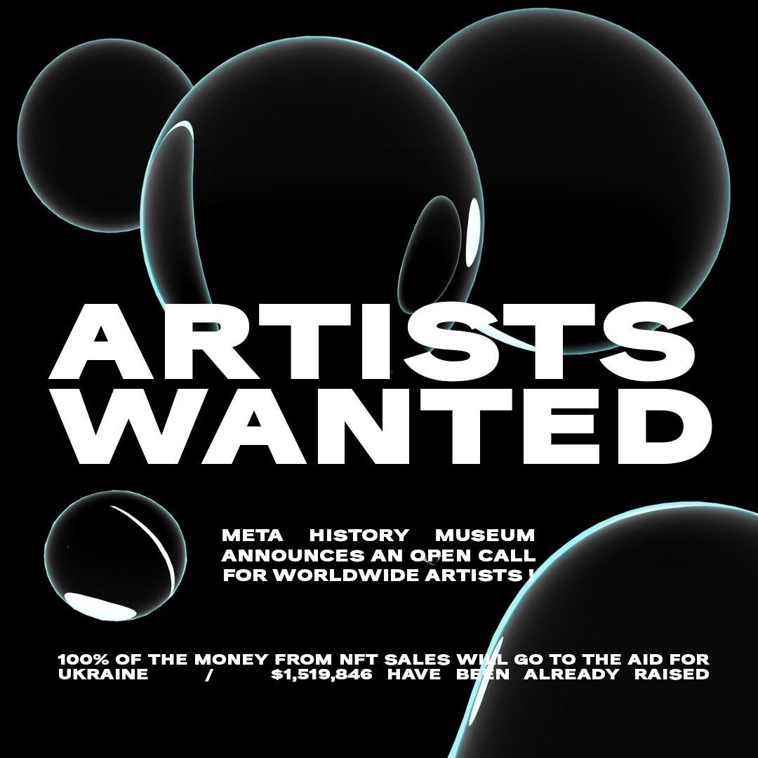Open call for artists!. META HISTORY — the largest… by META HISTORY