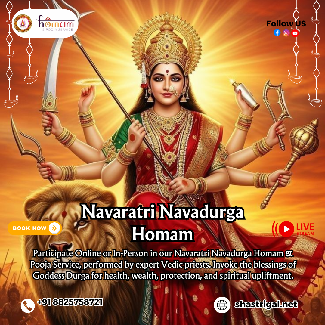 🌸✨ Experience the Divine Blessings of Navadurga this Navaratri! ✨🌸