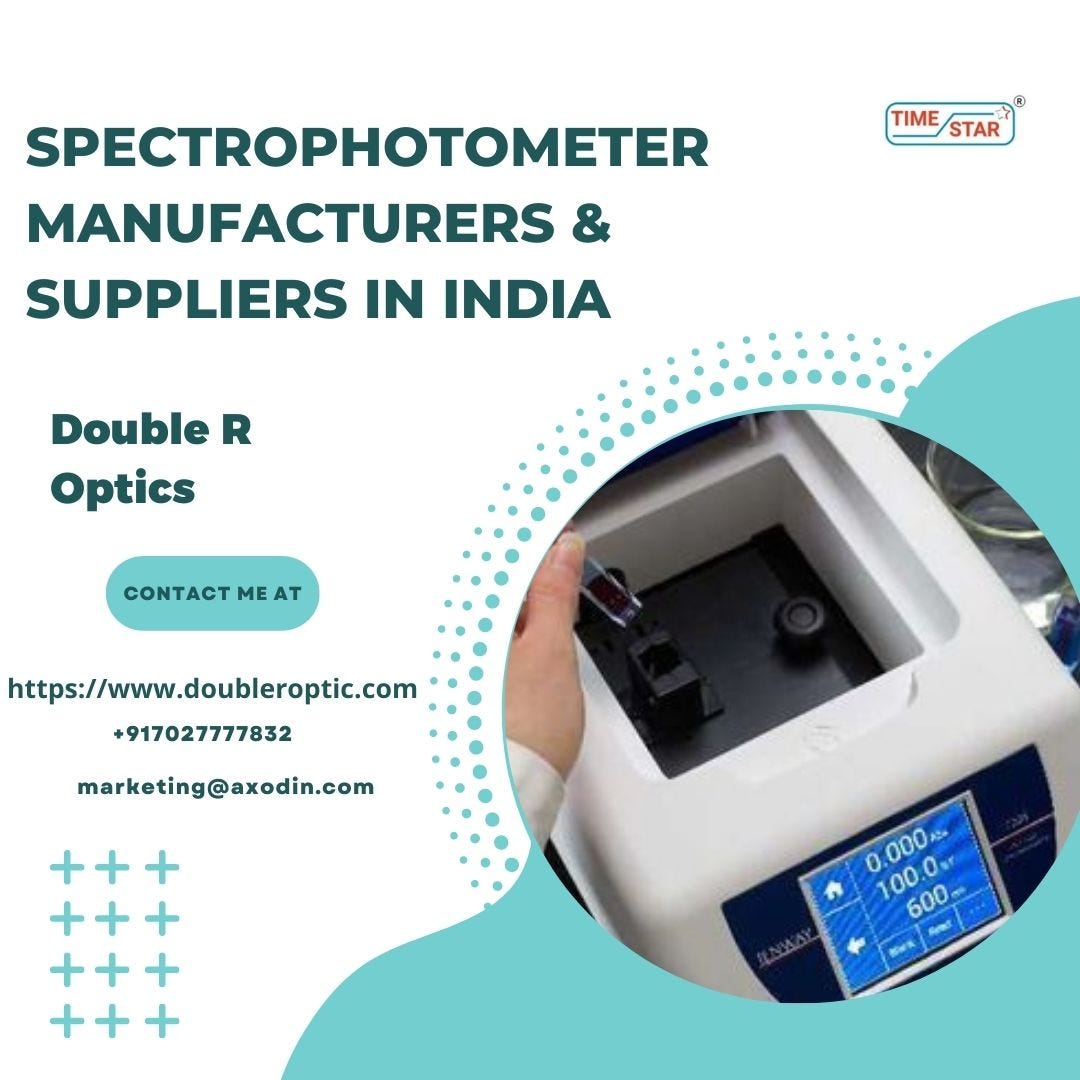 Spectrophotometer Suppliers in India Double R Optics Double R Optic