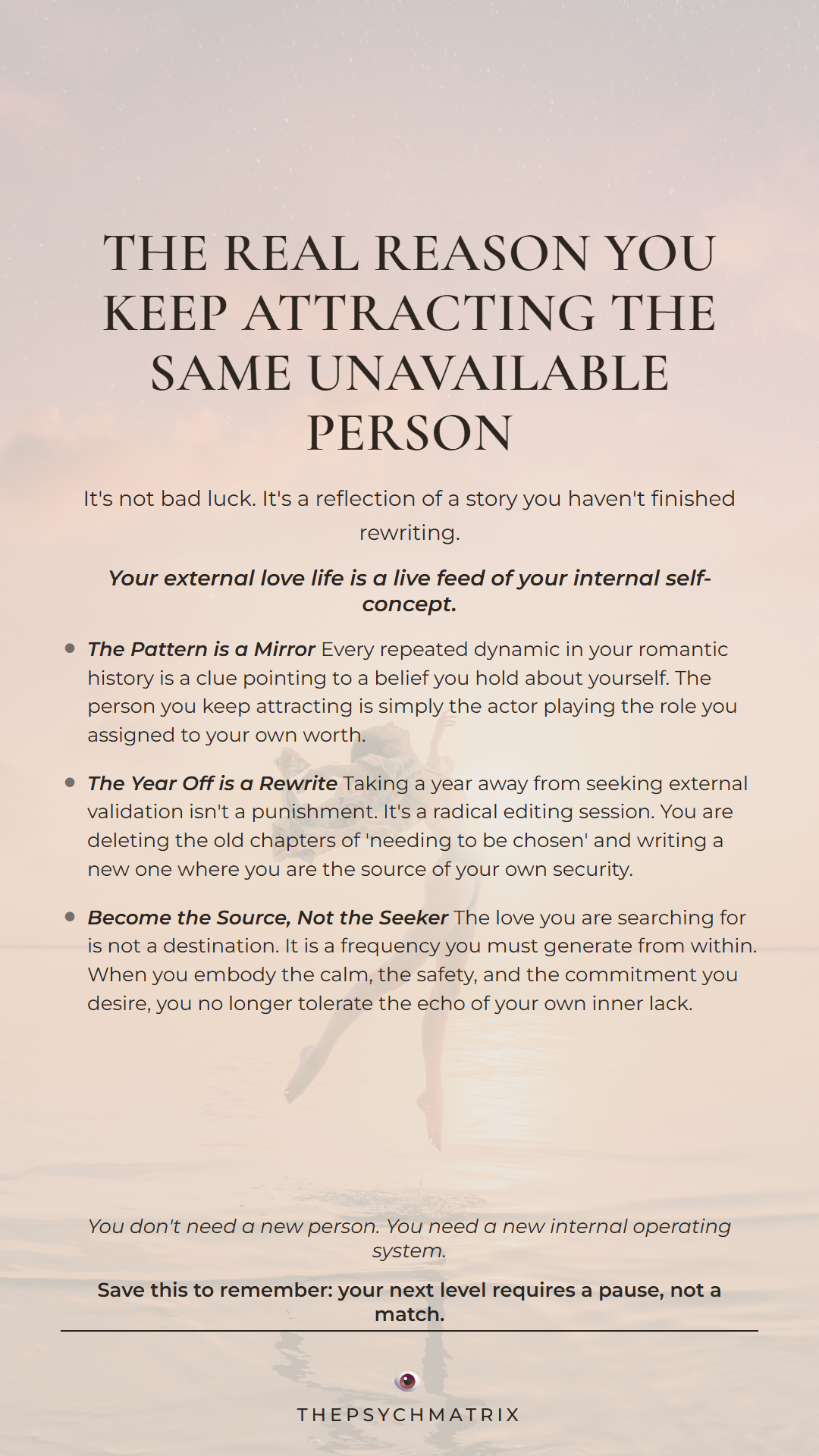 The Internal Sourcing Theory: How Your Self-Concept Creates Your Dating Reality