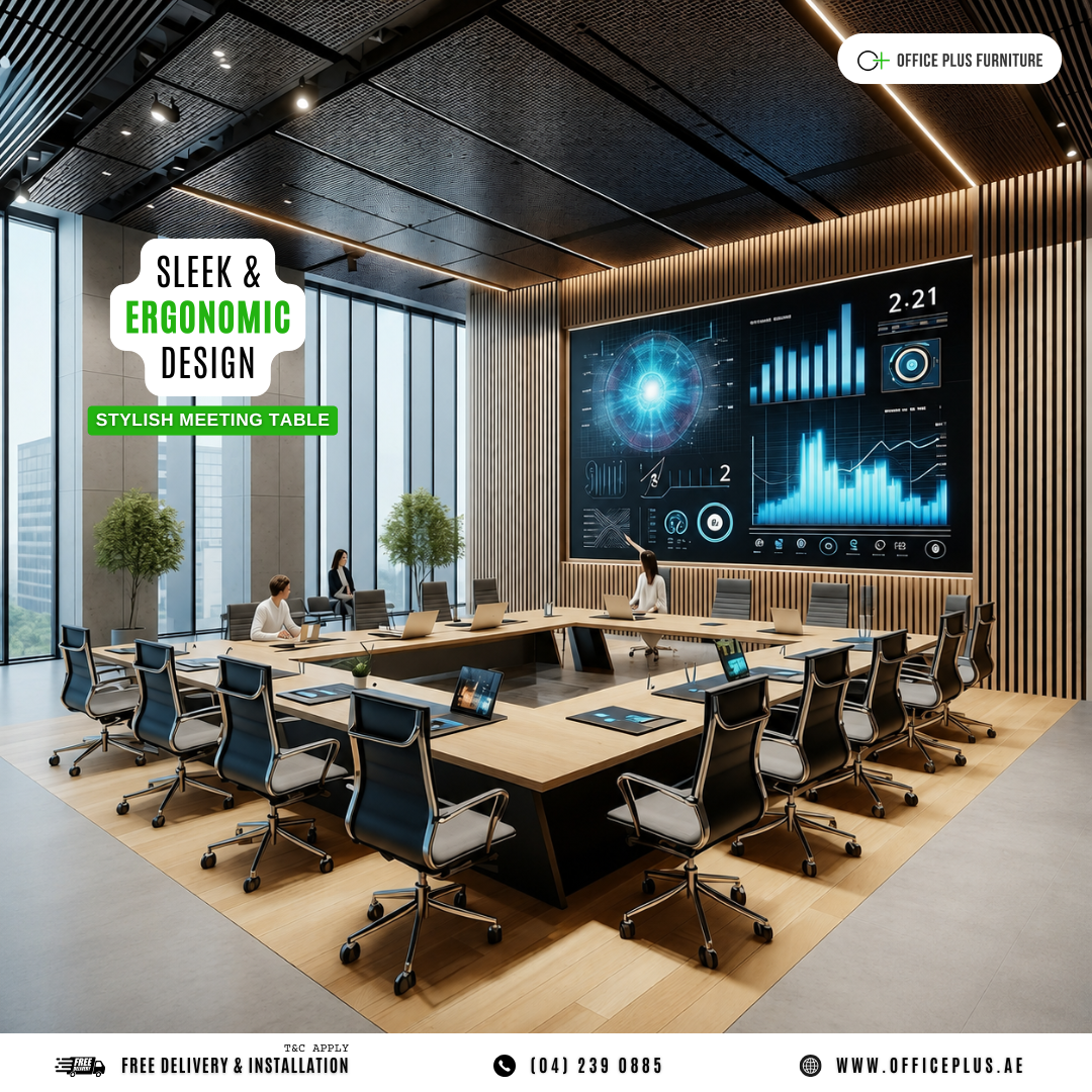 Meeting Tables for Office UAE: Design, Size & Comfort Guide