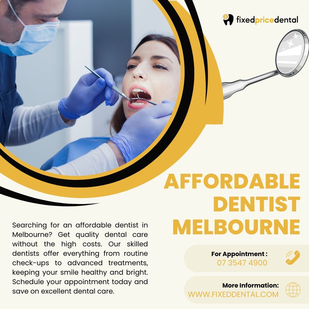 Affordable Dentist Melbourne Fixed price Dental Medium