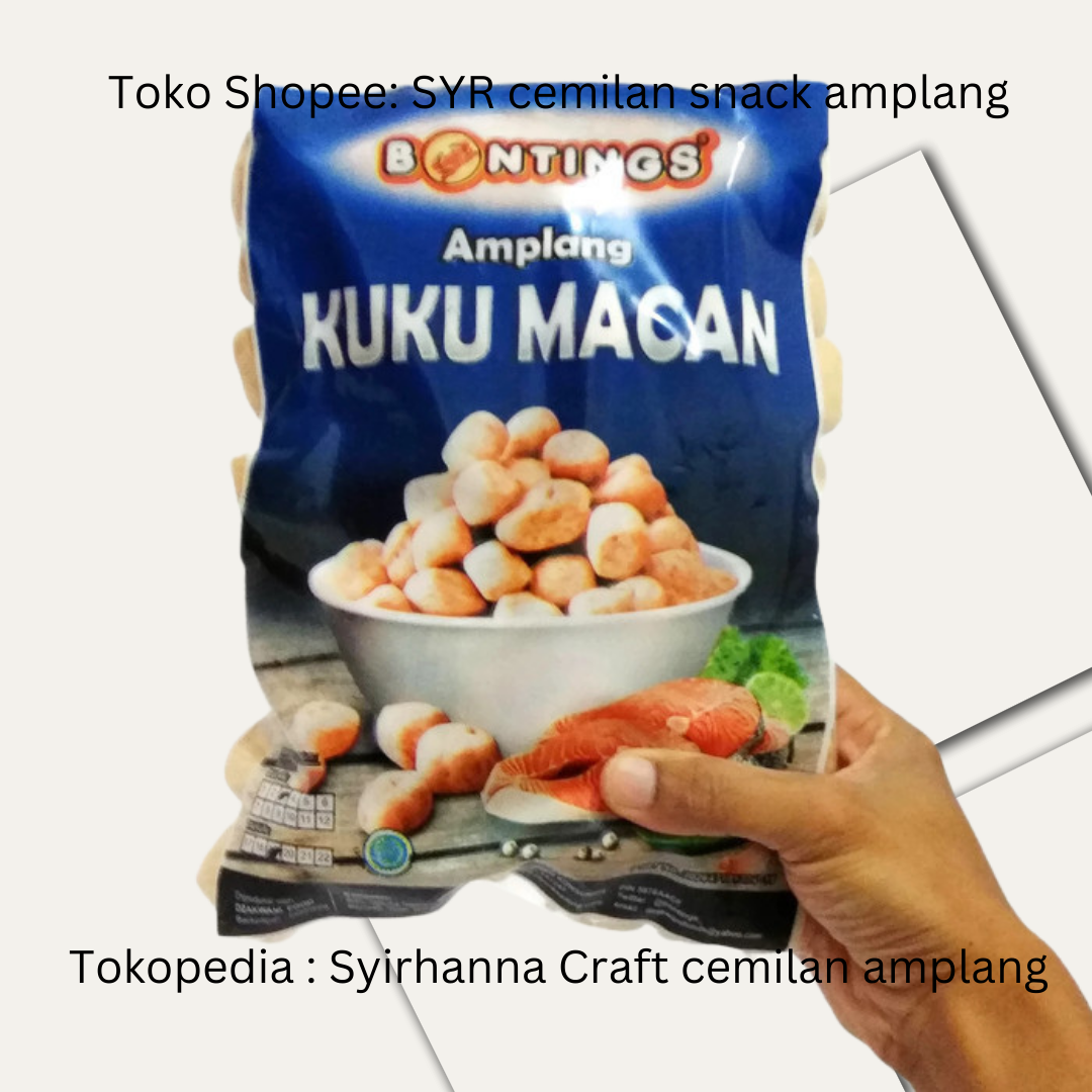 500 GRAM MAKANAN SNACK ENAK AMPLANG ORIGINAL VARIAN KUKU MACAN,