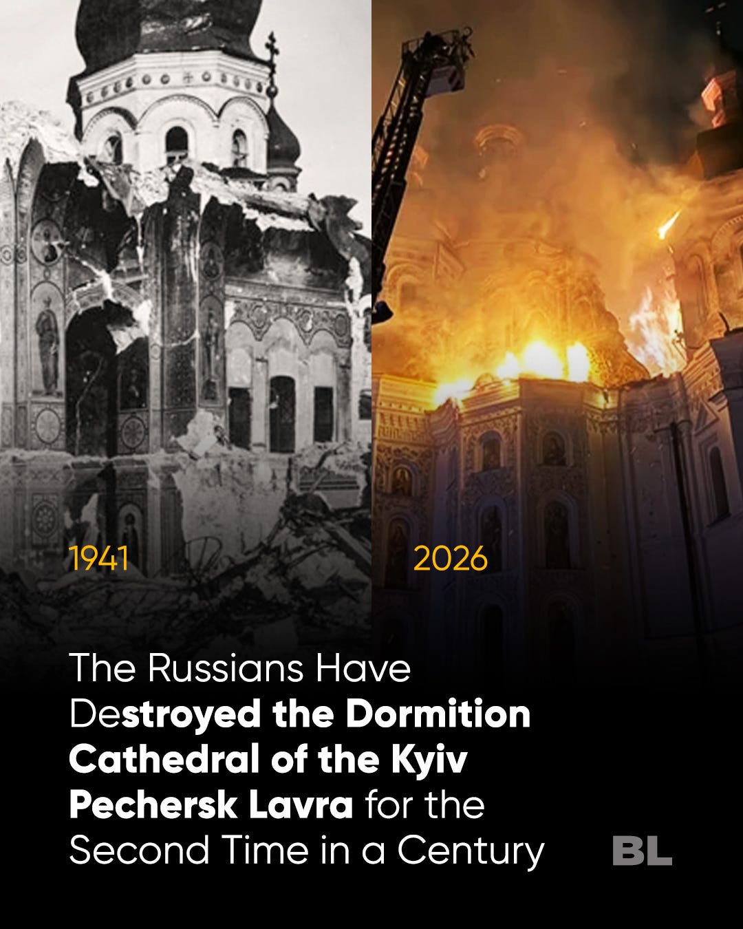 The Russians Have Destroyed the Dormition Cathedral of the Kyiv Pechersk Lavra for the Second Time