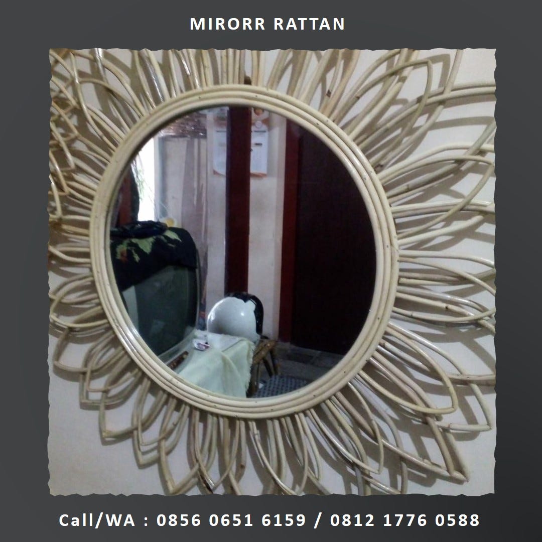 Call/WA 0856 0651 6159 Diy Rattan Mirror Frame by Rattanmirorr