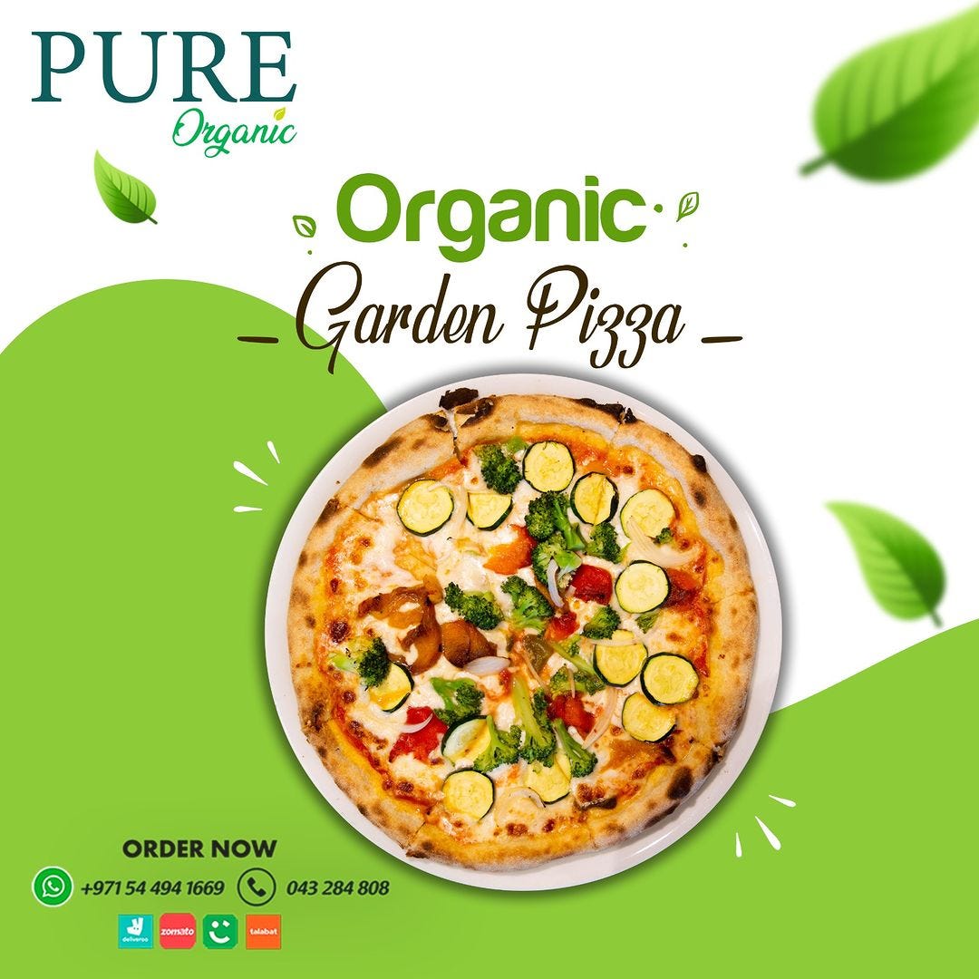 “Garden Fresh Bliss The Organic Garden Pizza Experience