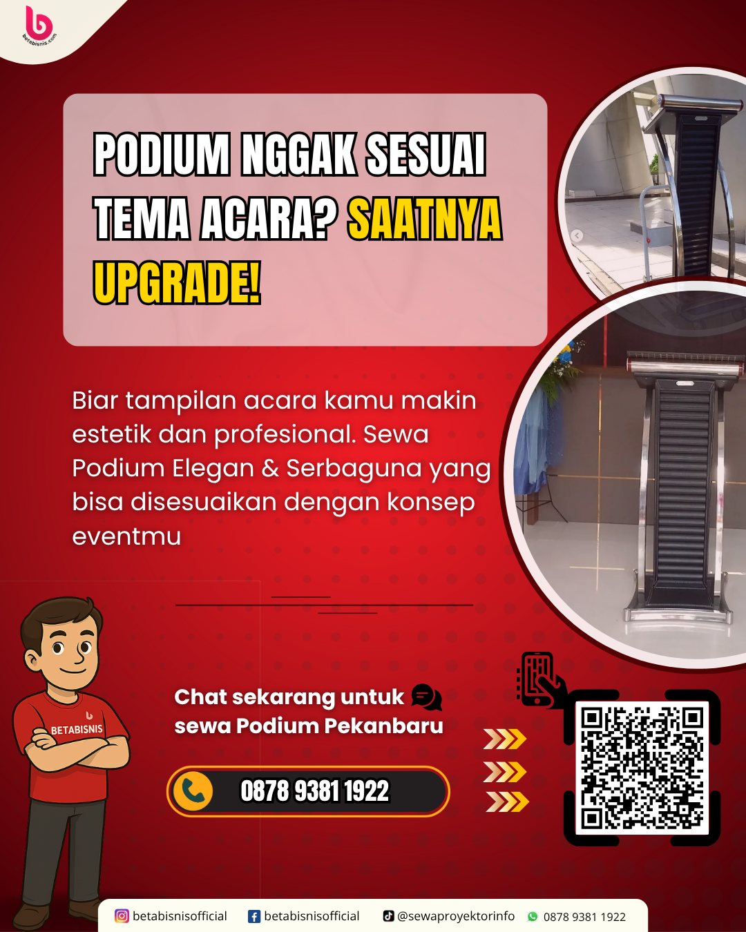 Desain Podium Estetik Untuk Mendukung Branding Acara