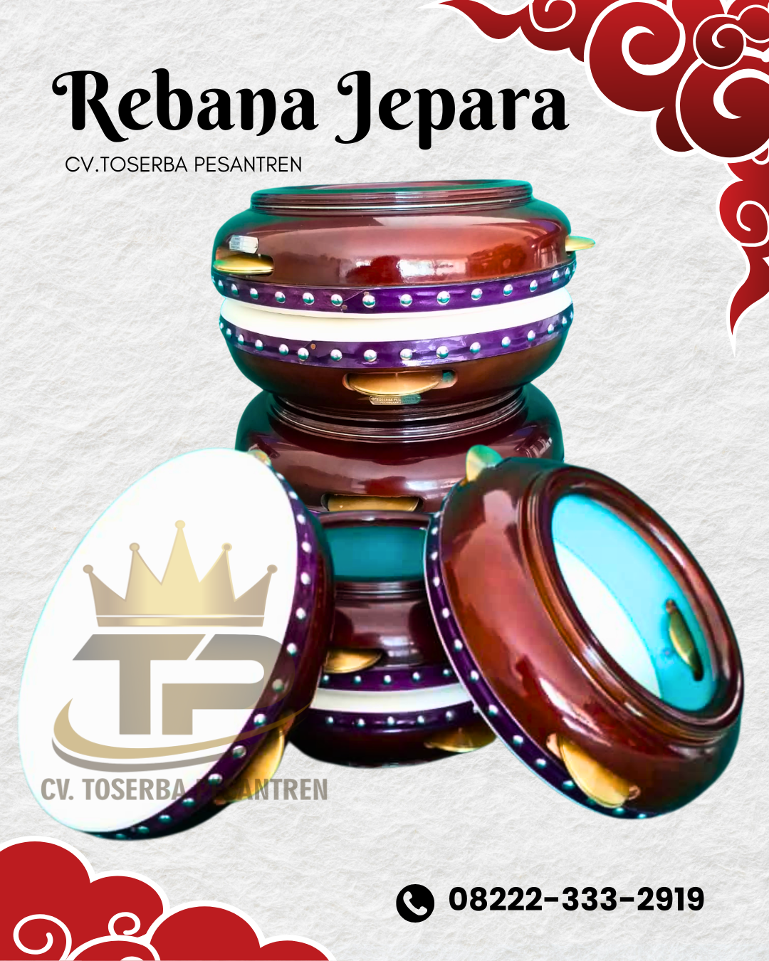 Call_08222–333–2919 Jual Rebana Jepara Berkualitas Premium Langsung Dari Pengerajin Kota Mataram
