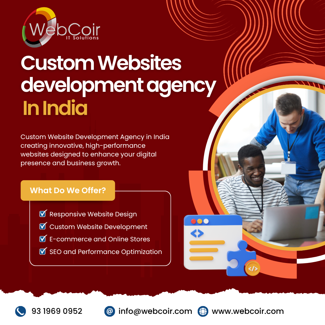 Custom Website Development Agency in India Experts