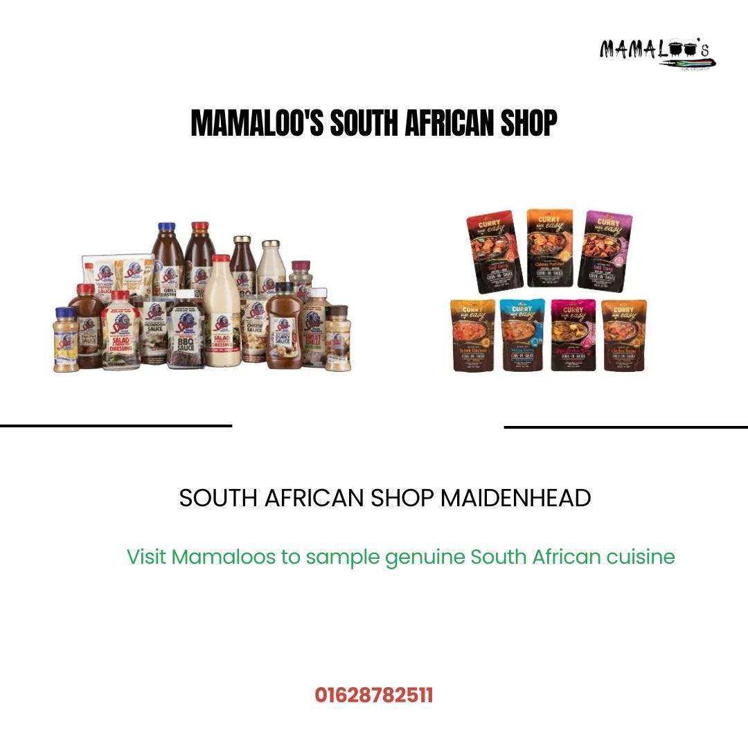 South African Shop Maidenhead. Welcome to our South African shop in