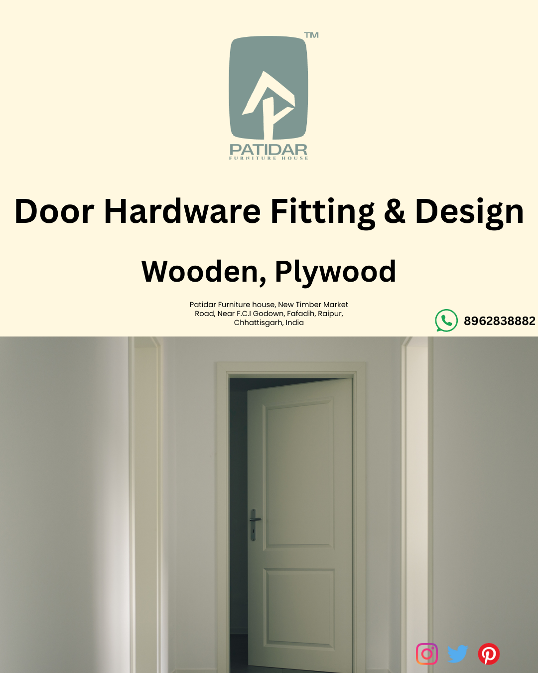 Door Hardware Fitting & Design — Patidar Furniture House