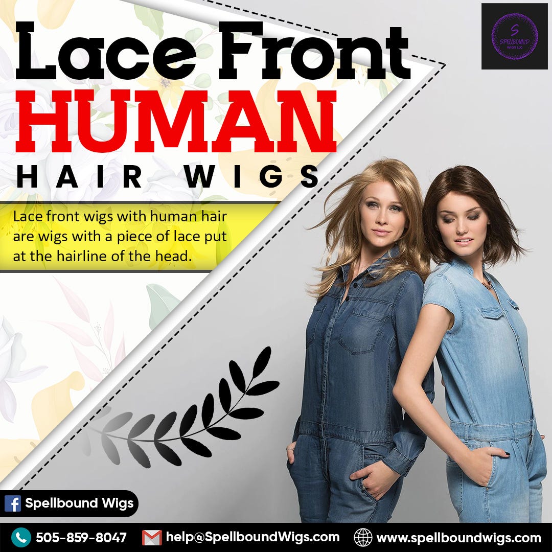 Lace Front Human Hair Wigs Spellbound Wigs LLC Medium