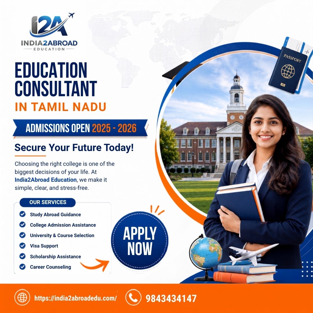 Best Education Consultant in Tamil Nadu for Study Abroad and College Admissions