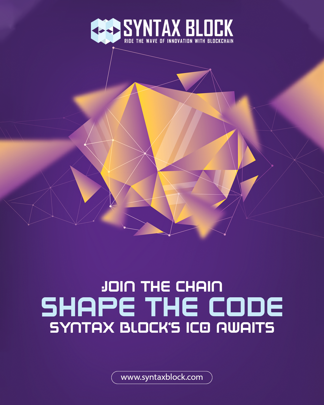 Join The Chain Shape The Code Syntax Block’s ICO Awaits.