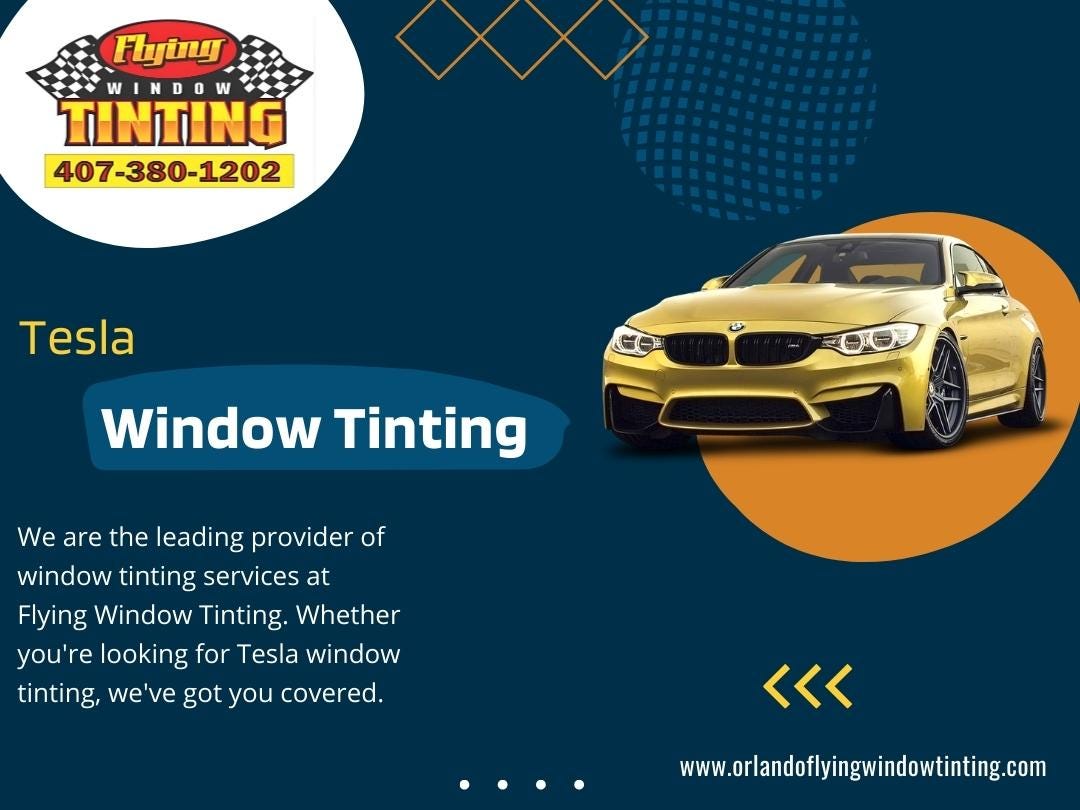 Tesla Window Tinting Flying Window Tinting Medium