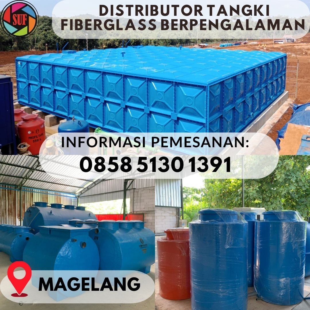 HP/WA 0858–5130–1391 — Tangki Fiberglass Magelang dengan Sistem Distribusi Langsung Produsen