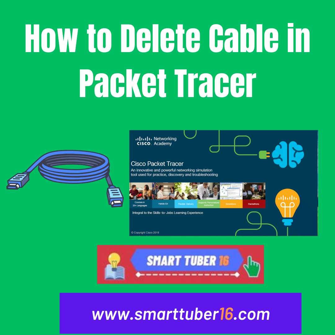 How to Delete Cable in Packet Tracer