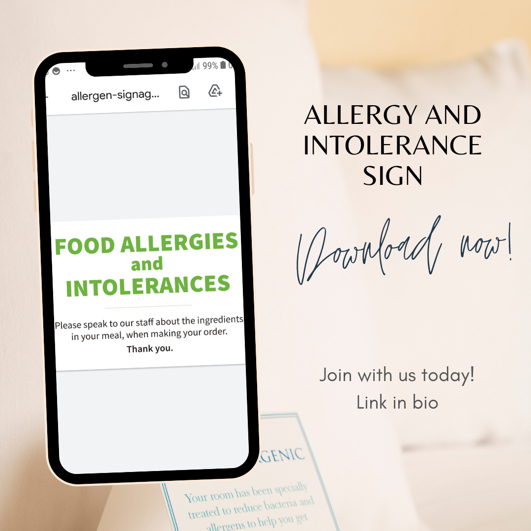 Allergen and Intolerance Sign - Safeintel - Medium