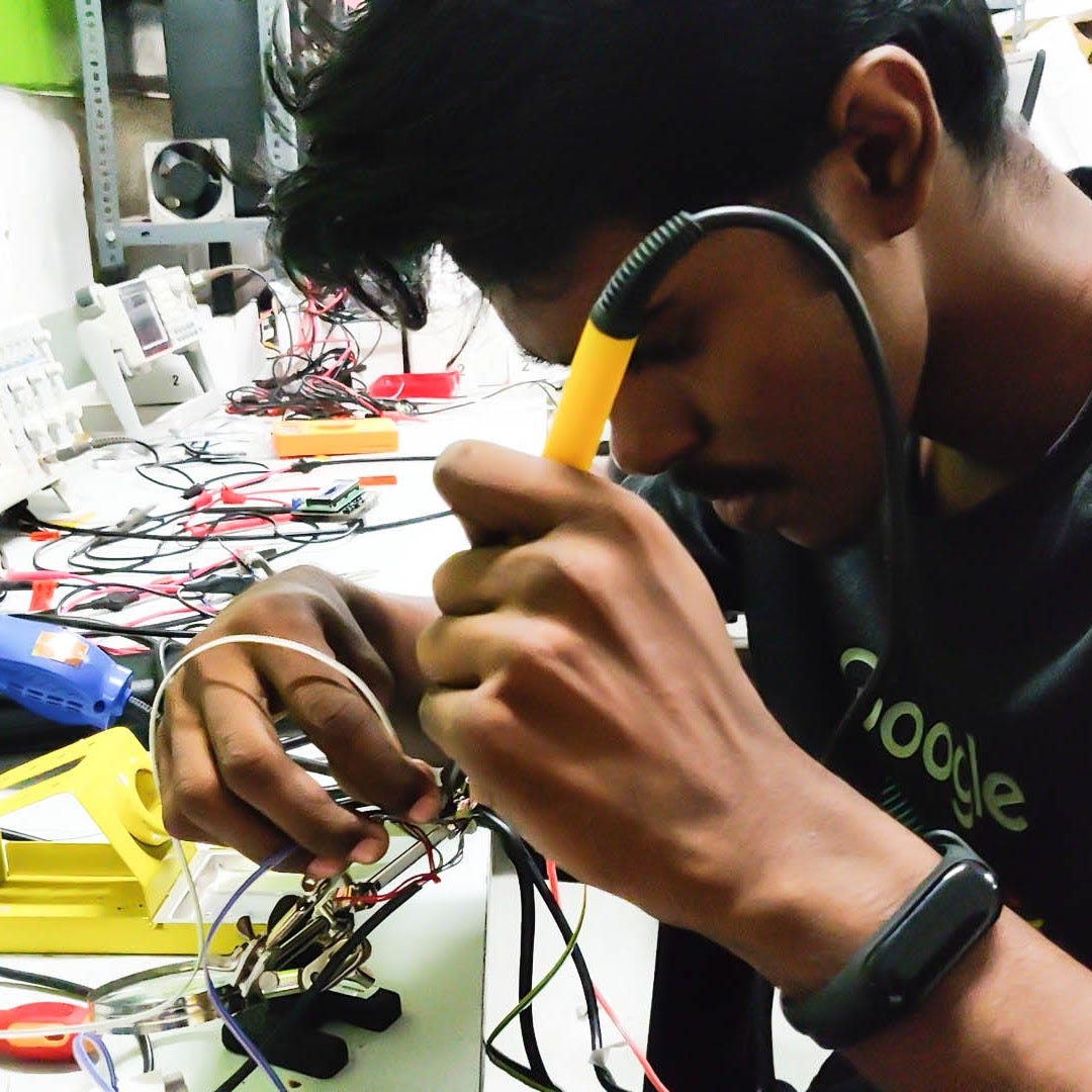Project in development at Fablab Kerala. Photo: Fablab Kerala Gallery