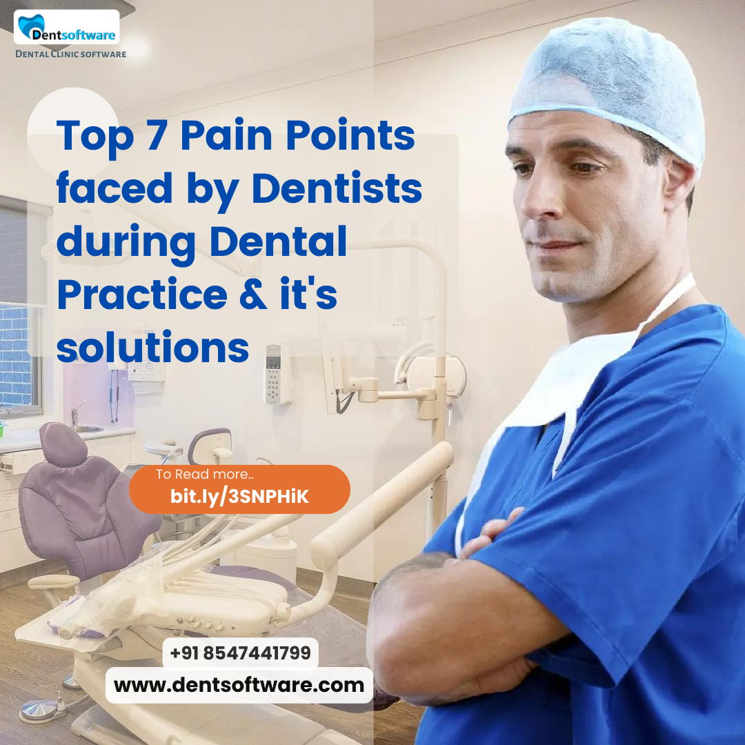 Major pain points faced by dentists during their dental practice and