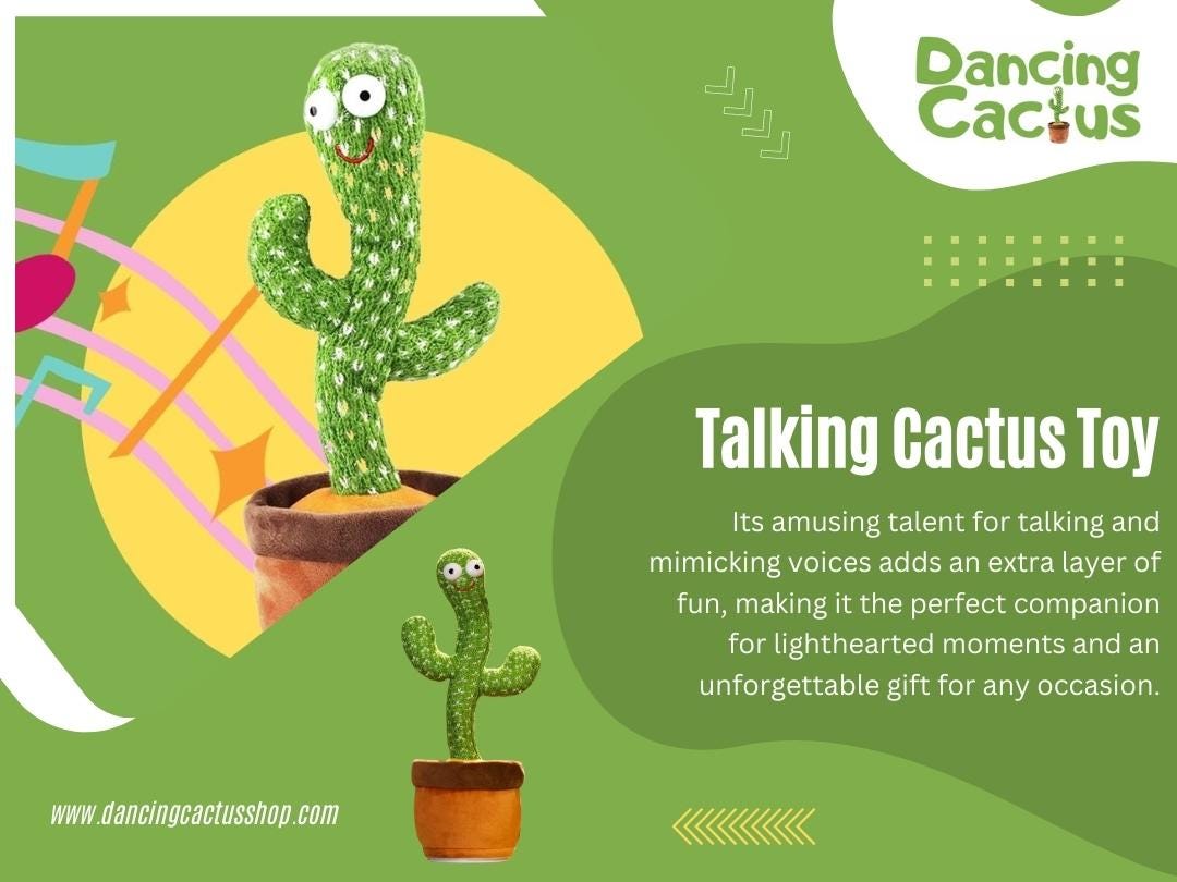 Talking Cactus Toys Dancing Cactus Shop Medium