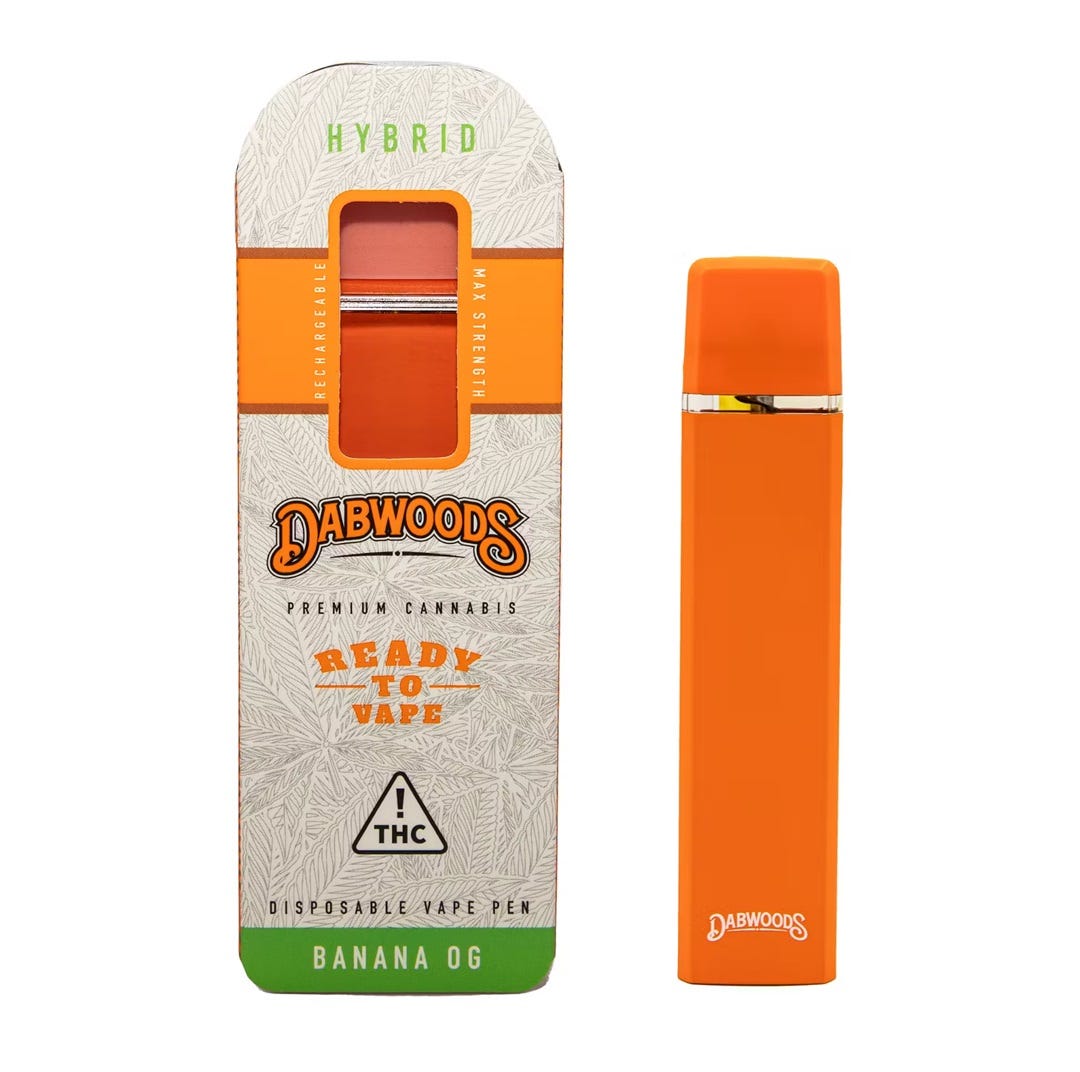 Buy Dabwoods Disposable — Banana OG 800mg Jardin Las Vegas Jardin
