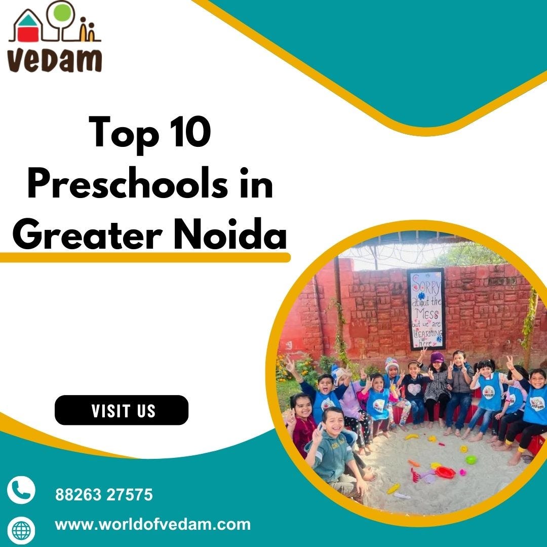 Top 10 Preschools in Greater Noida Vedam Preschool Medium