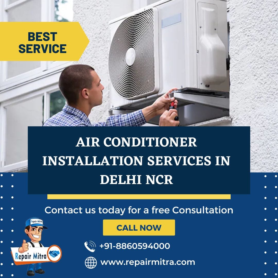 Air conditioner installation Services in Delhi NCR Repair Mitra Medium
