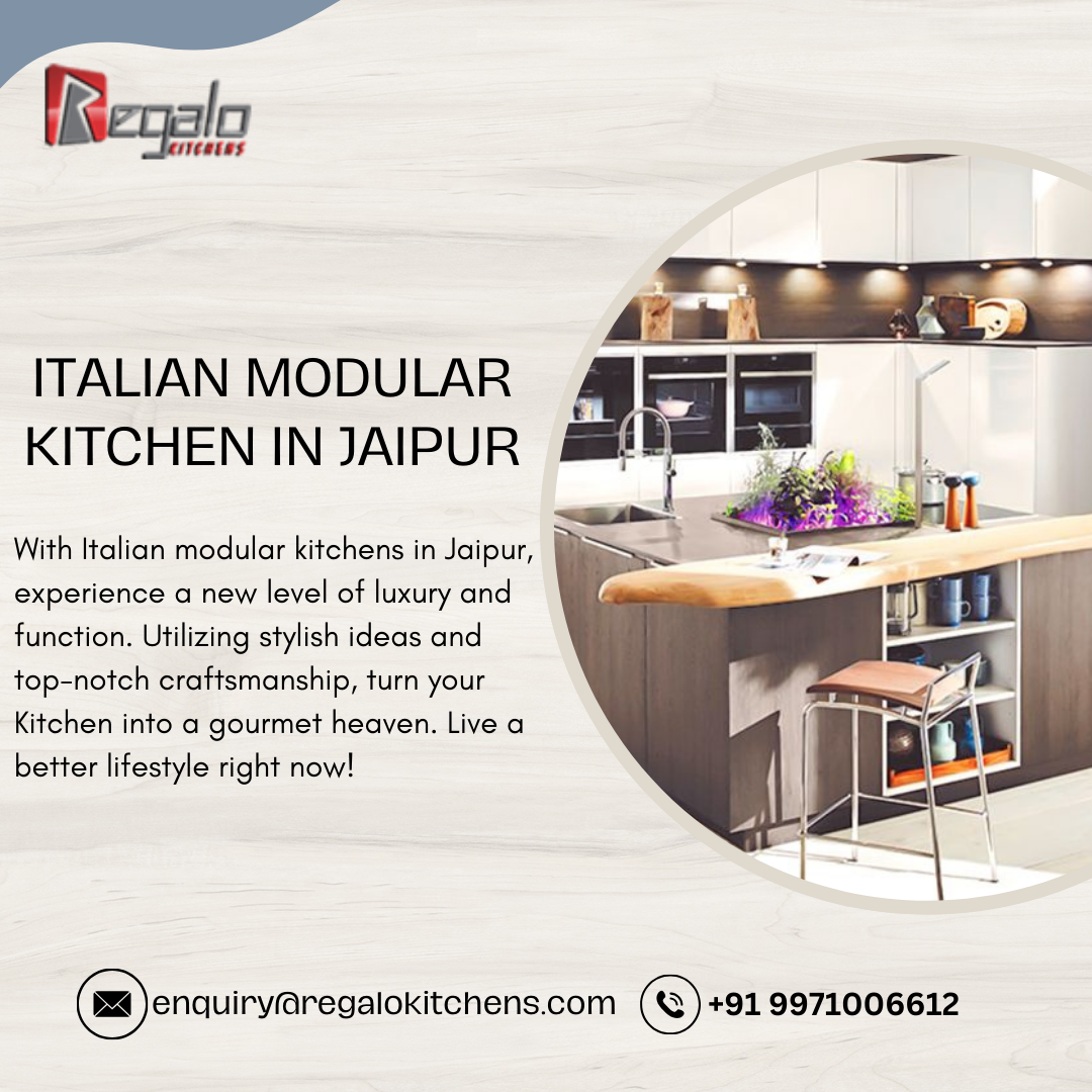Italian Modular Kitchen in Jaipur - Regalo kitchens - Medium
