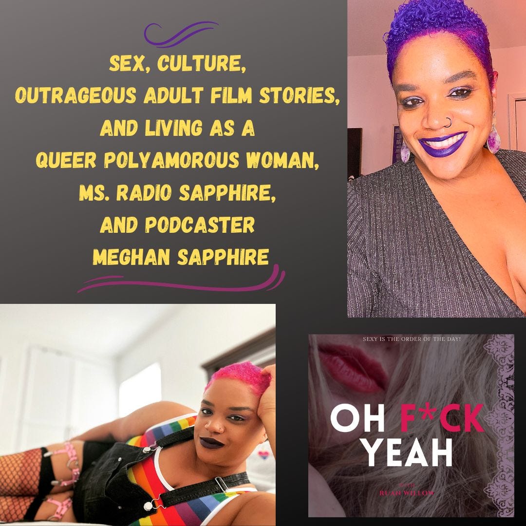 Today on the Podcast Sex, Culture, Outrageous Adult Film Stories, and Living as a Queer Polyamorous Woman, Ms