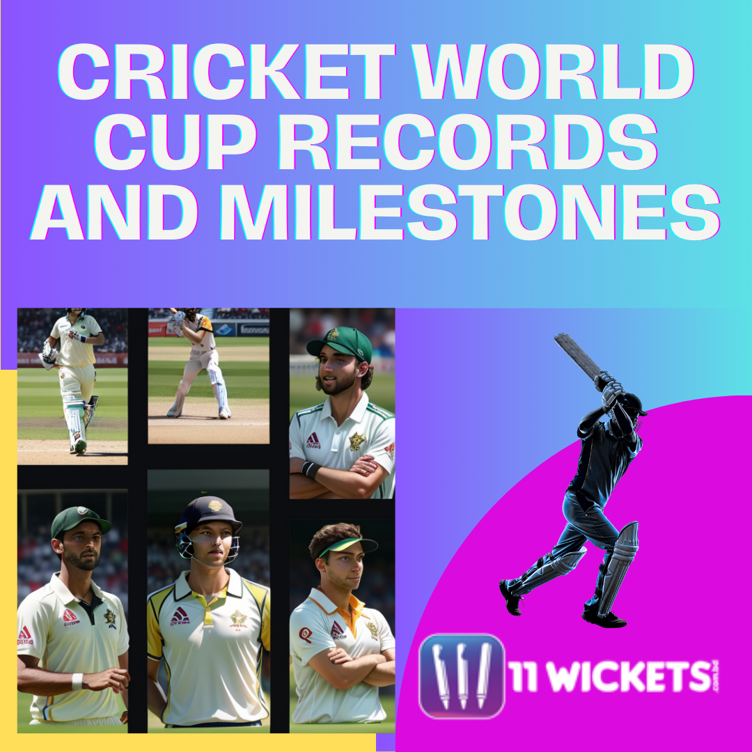 Cricket World Cup Records And Milestones. - Fantasy Game 11Wickets ...